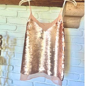 Anthropologie Moulinette Souers sequin tank cami